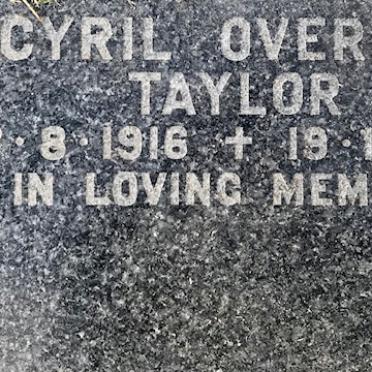 TAYLOR Cyril Overton 1916-1986