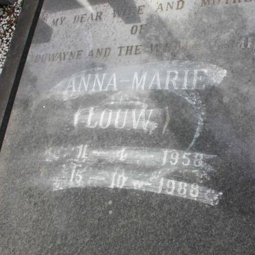 ABOURIZK Anna-Marie nee LOUW 1953-1988