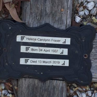 FRASER Helena Carolynn 1937-2019
