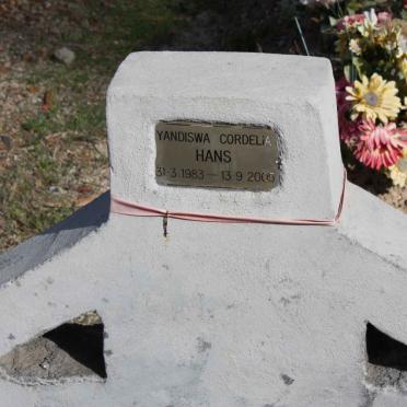 HANS Yandiswa Cordelia 1983-2005