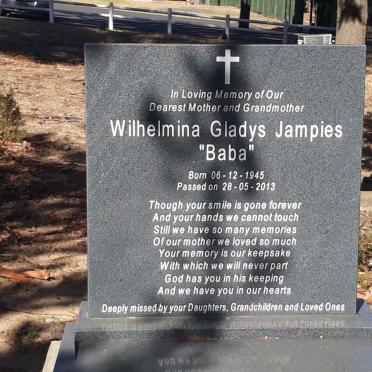 JAMPIES Wilhelmina Gladys 1945-2013