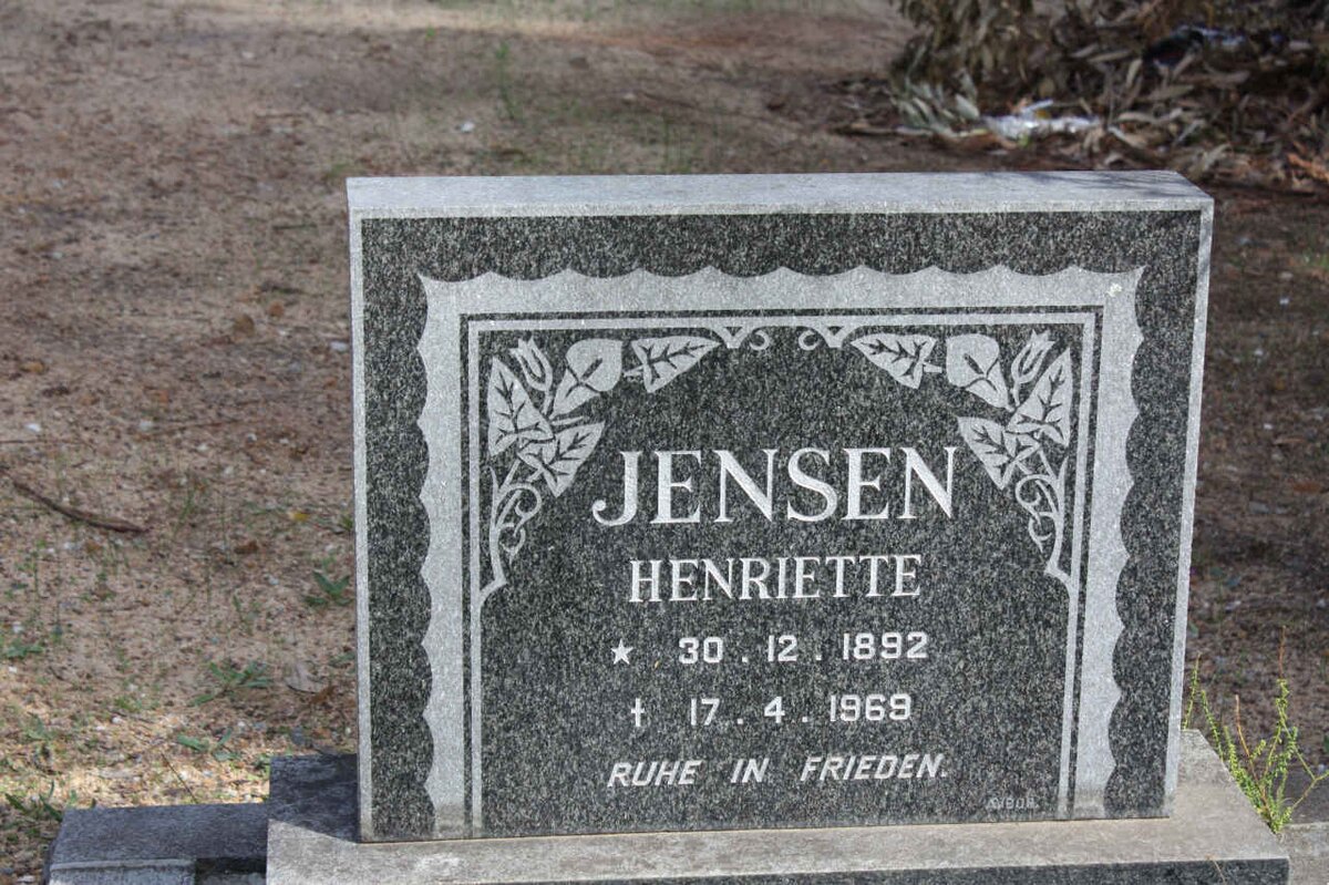 JENSEN Henriette 1892-1969