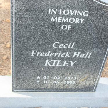 KILEY Cecil Frederick Hall 1913-2005