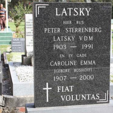 LATSKY Peter Sterrenberg Latsky Vdm 1903-1991 &amp; Caroline Emma BOSHOFF 1907-2000