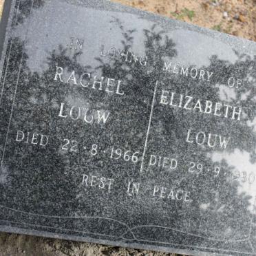 LOUW Rachel -1966 :: LOUW Elizabeth C. -1930