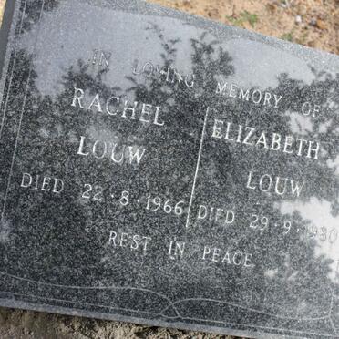 LOUW Rachel -1966 :: LOUW Elizabeth C. -1930