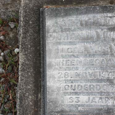 LOUW Andries -1933 &amp; Gertruida Johanna VOS -1945
