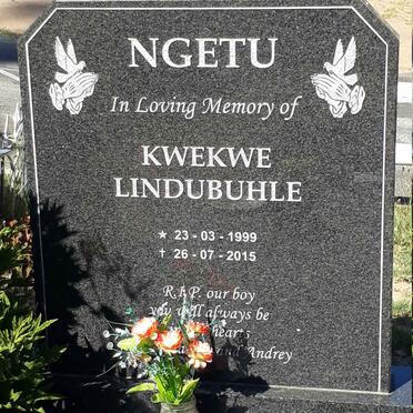 NGETU Kwekwe Lindubuhle 1999-2015