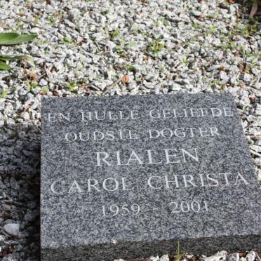 NIEKERK Rialen Carol Christa, van 1959-2001