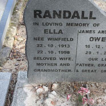 RANDALL Owen 1916-2007 &amp; Ella WINFIELD 1913-1998