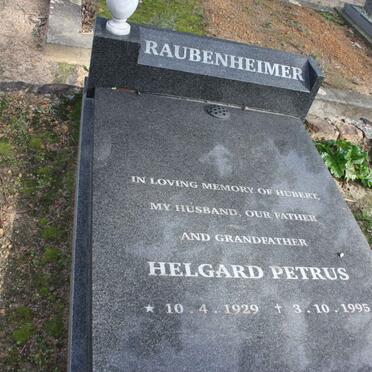 RAUBENHEIMER Helgard Petrus 1929-1995