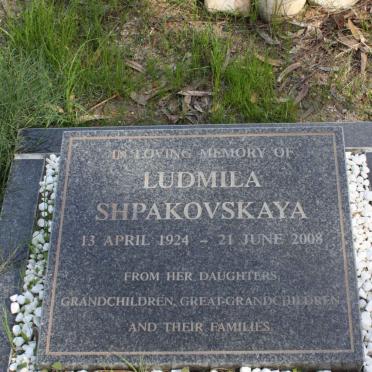 SHPAKOVSKAYA Ludmila 1924-2008