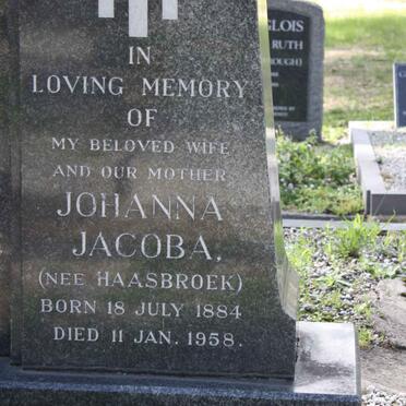 TRAUTMAN Johanna Jacoba nee Haasbroek 1884-1958