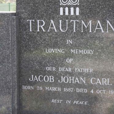TRAUTMAN Jacob Johan Carl 1987-1974