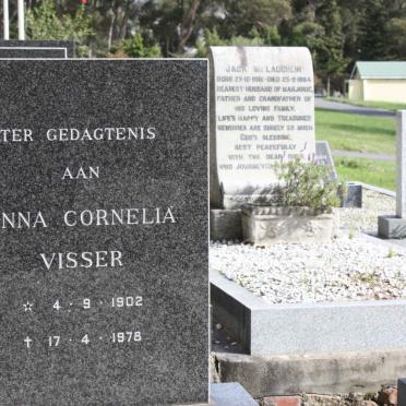 VISSER Anna Cornelia 1902-1978