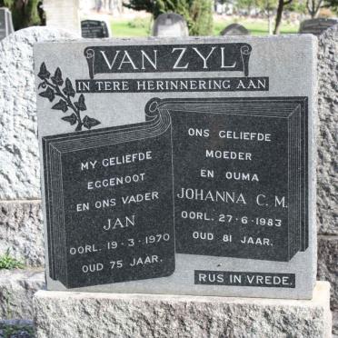 ZYL Jan, van -1970 &amp; Johanna C.M. -1983