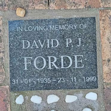 FORDE David P.J. 1935-1999