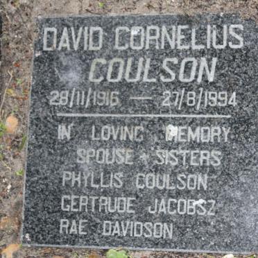 COULSON David Cornelius 1916-1994