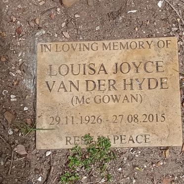 HYDE Louisa Joyce, van der nee McGOWAN 1926-2015