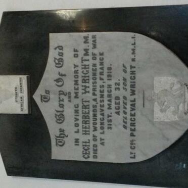 8. Memorial plaques inside the church