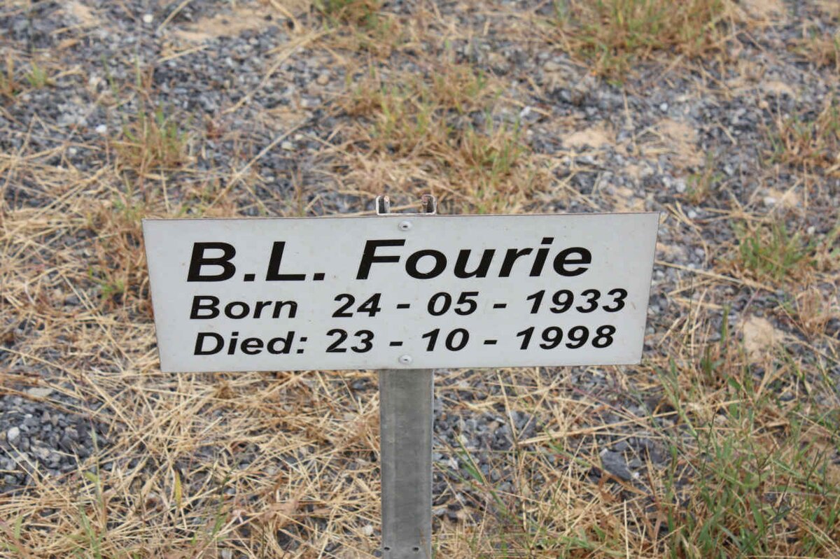 FOURIE B.L. 1933-1998