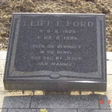 FORD Cliff E. 1926-1986