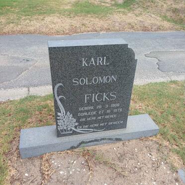 FICKS Karl Solomon 1906-1976 