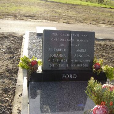 FORD Elizabeth Maria Johanna Arnolda 1898-1993