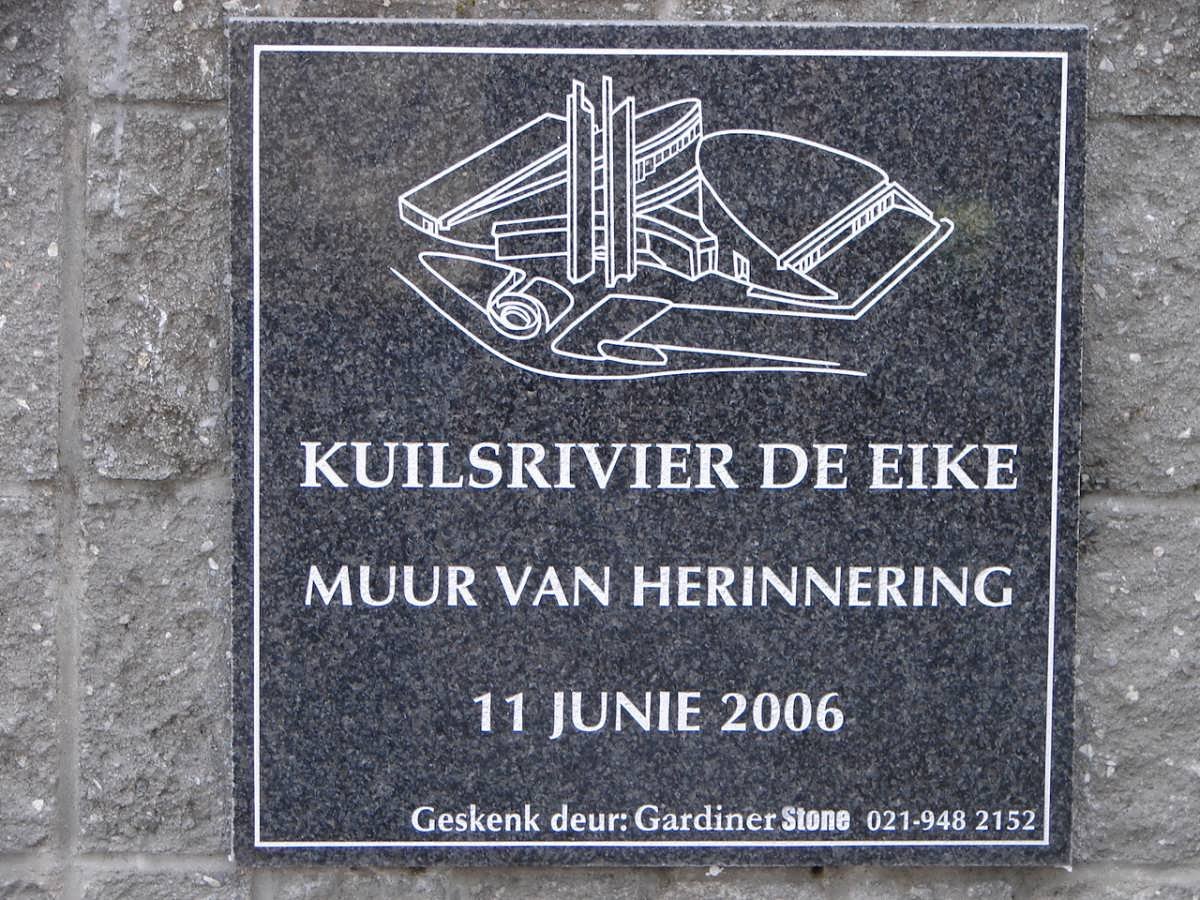 1. Kuilsrivier de Eike
