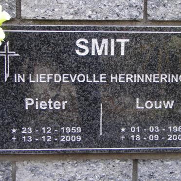 SMIT Pieter 1959-2009 :: SMIT Louw 1962-2008