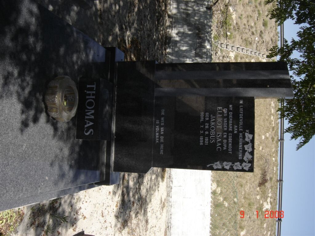 THOMAS Elliot Isaac Jacobus 1921-1996