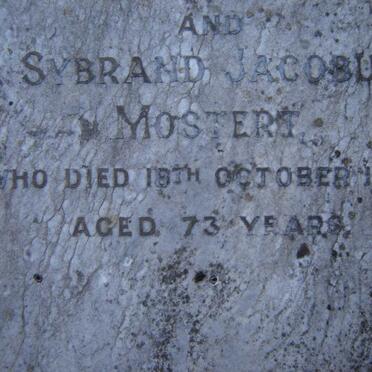 MOSTERT Sybrand Jacobus -1923