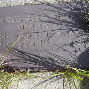 MULLER Anna Marthina 186?-??