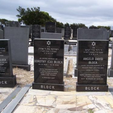 BLOCK Angelo David -1991 &amp; Dorothy 1905-1996 :: BLOCK Millie -1991