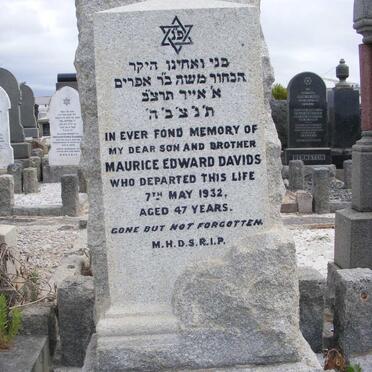 DAVIDS Maurice Edward -1932