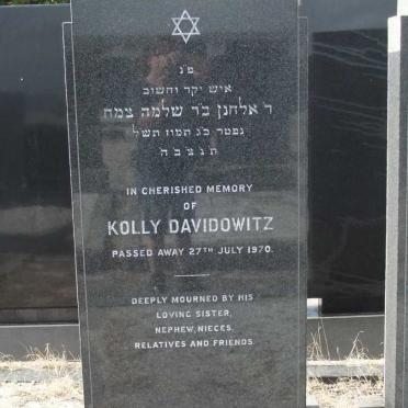 DAVIDOWITZ Kolly -1970
