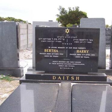 DAITSH Harry &amp; Bertha