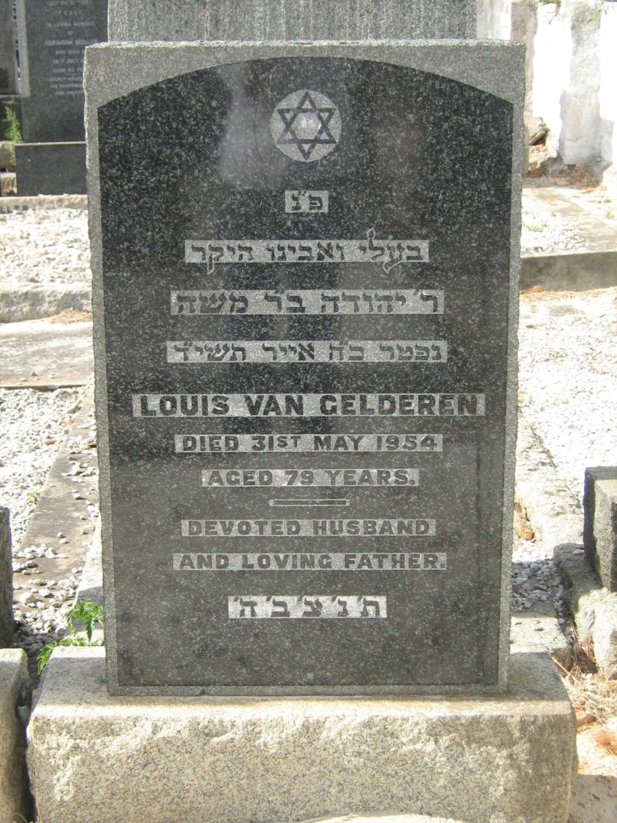 GELDEREN Louis, van -1954