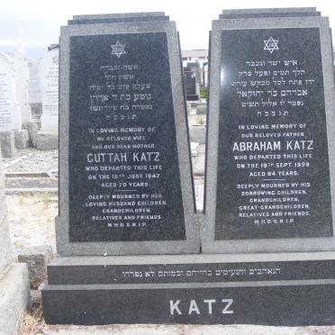 KATZ Abraham -1959 &amp; Cuttah -1947