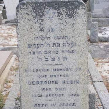 KLEIN Gertrude -1924