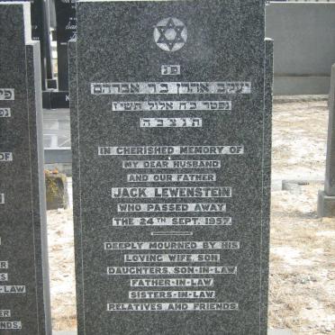 LEWENSTEIN Jack -1957