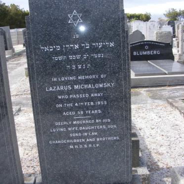 MICHALOWSKY Lazarus -1955