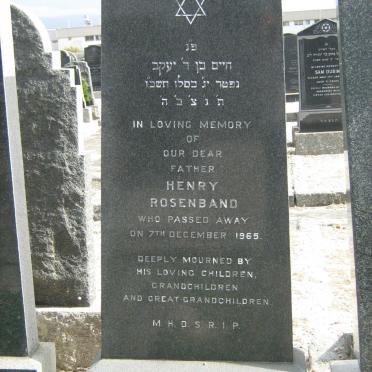 ROSENBAND Henry -1965