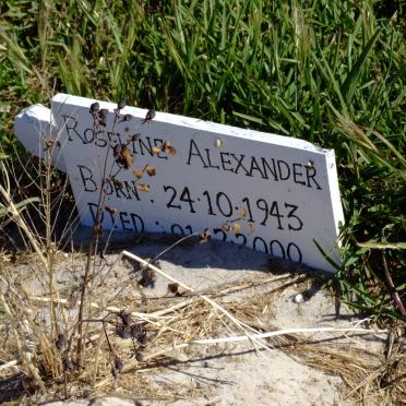 ALEXANDER Roseline 1943-2000