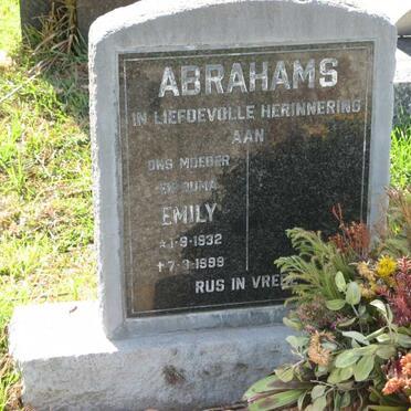 ABRAHAMS Emily 1932-1999
