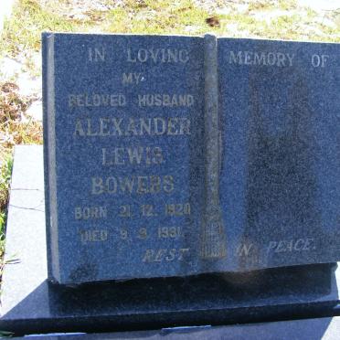 BOWERS Alexander Lewis 1920-1981