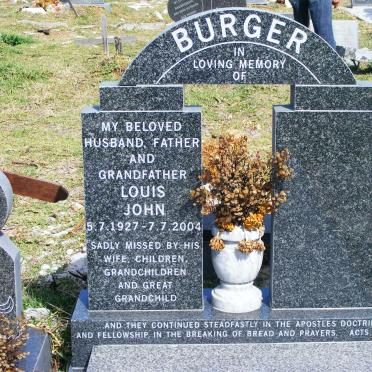 BURGER Louis John 1927-2004