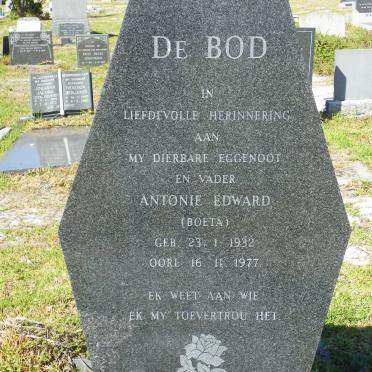 BOD Antonie Edward, de 1932-1977