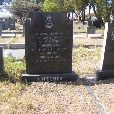 BOTTCHER Theodore Max 1922-1975 :: BOTTCHER Johann Frans 1952-1992