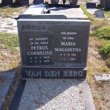 BERG Petrus Cornelius, van den 1924-1986 &amp; Maria Magaretha 1922-2005